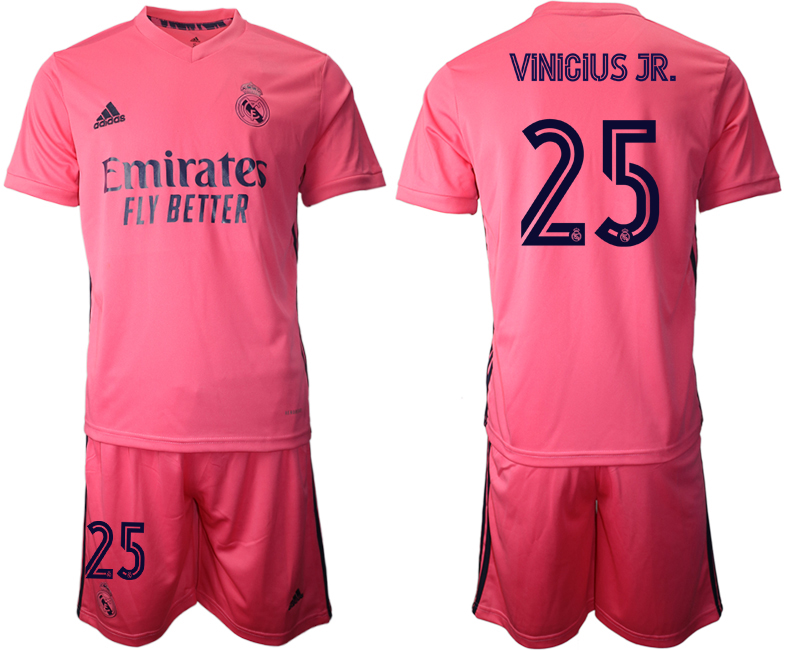 Men 2020-2021 club Real Madrid away #25 pink Soccer Jerseys->real madrid jersey->Soccer Club Jersey